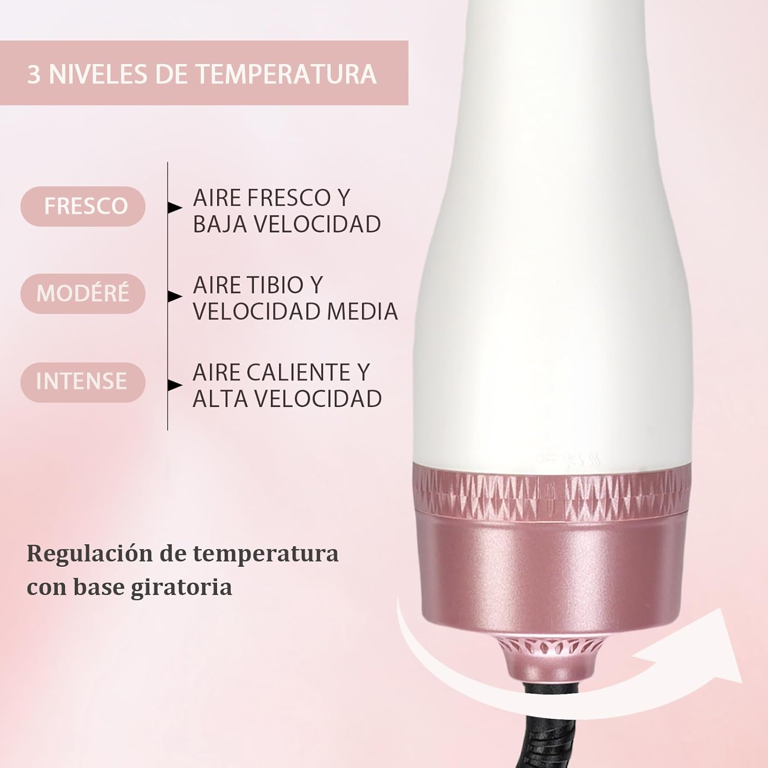 Thumbnail 4 de Sonew Cepillo Secador 2 en 1 1200W Iones Negativos 💇‍♀