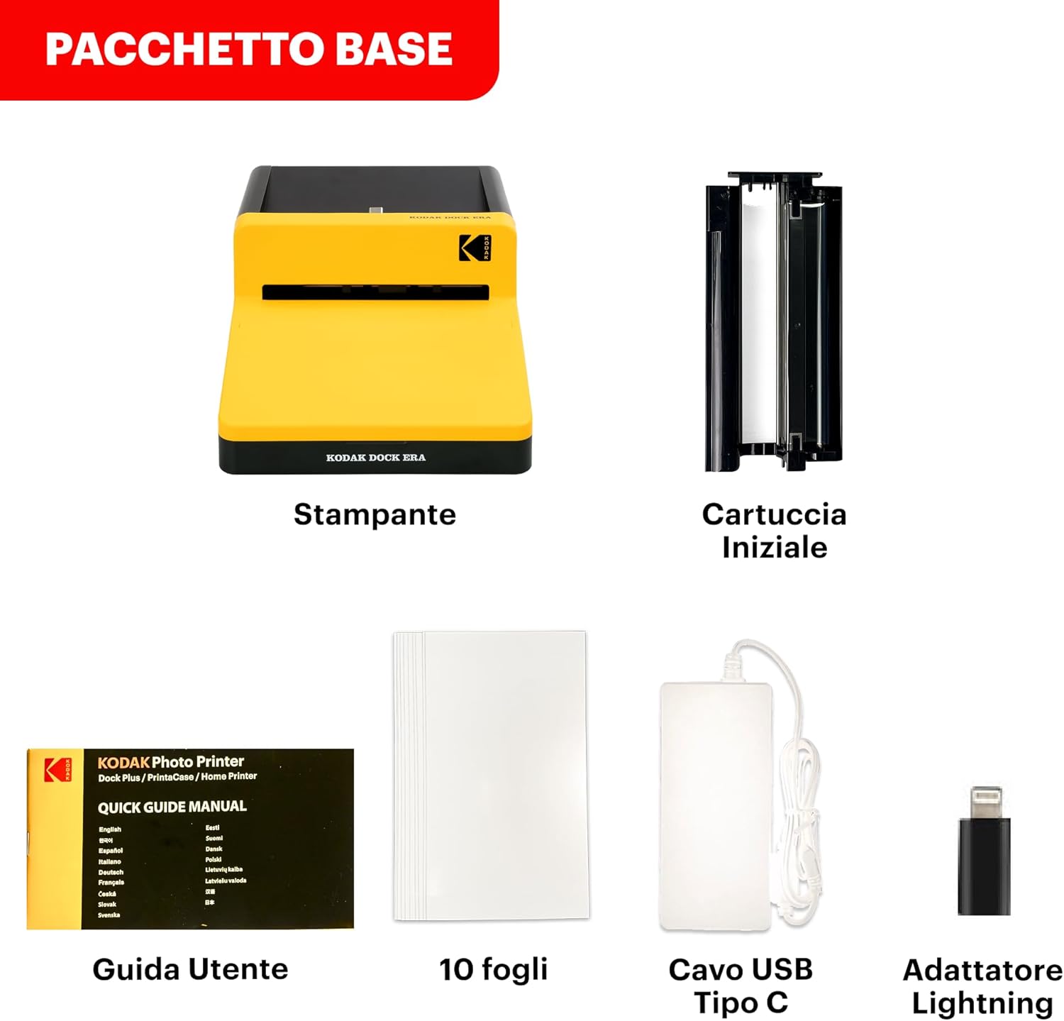 Thumbnail 6 de KODAK Dock Era: Stampante Fotografica da Scrivania 10x15 cm con Dock e Bluetooth