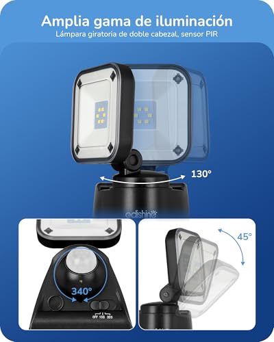 Detalle 2 de EDISHINE Foco Proyector LED IP44 con Detector de Movimiento