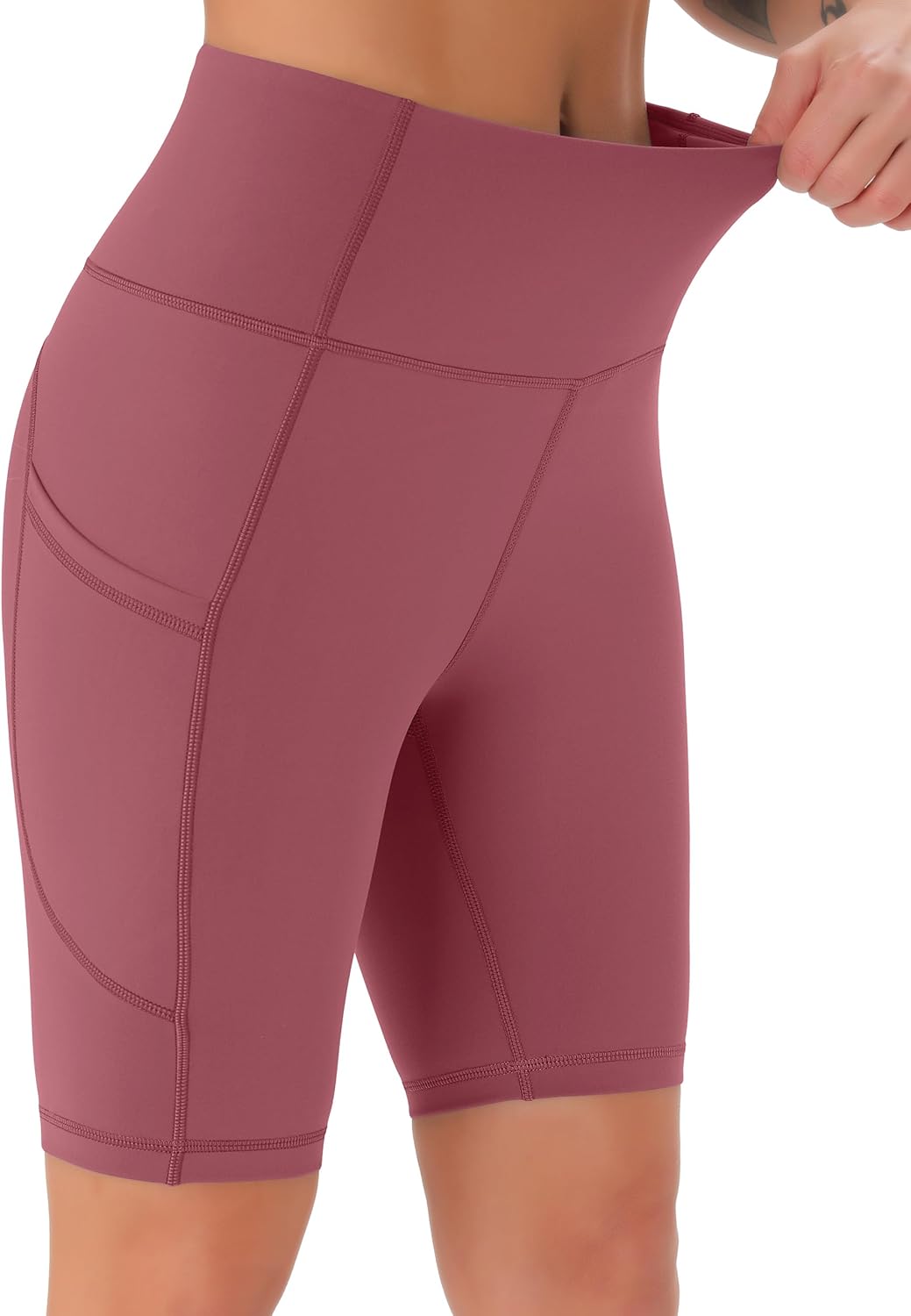 Thumbnail 2 de JOYSPELS Cycling Shorts for Women with Side Pockets – High-Waisted, Non-See-Through Activewear