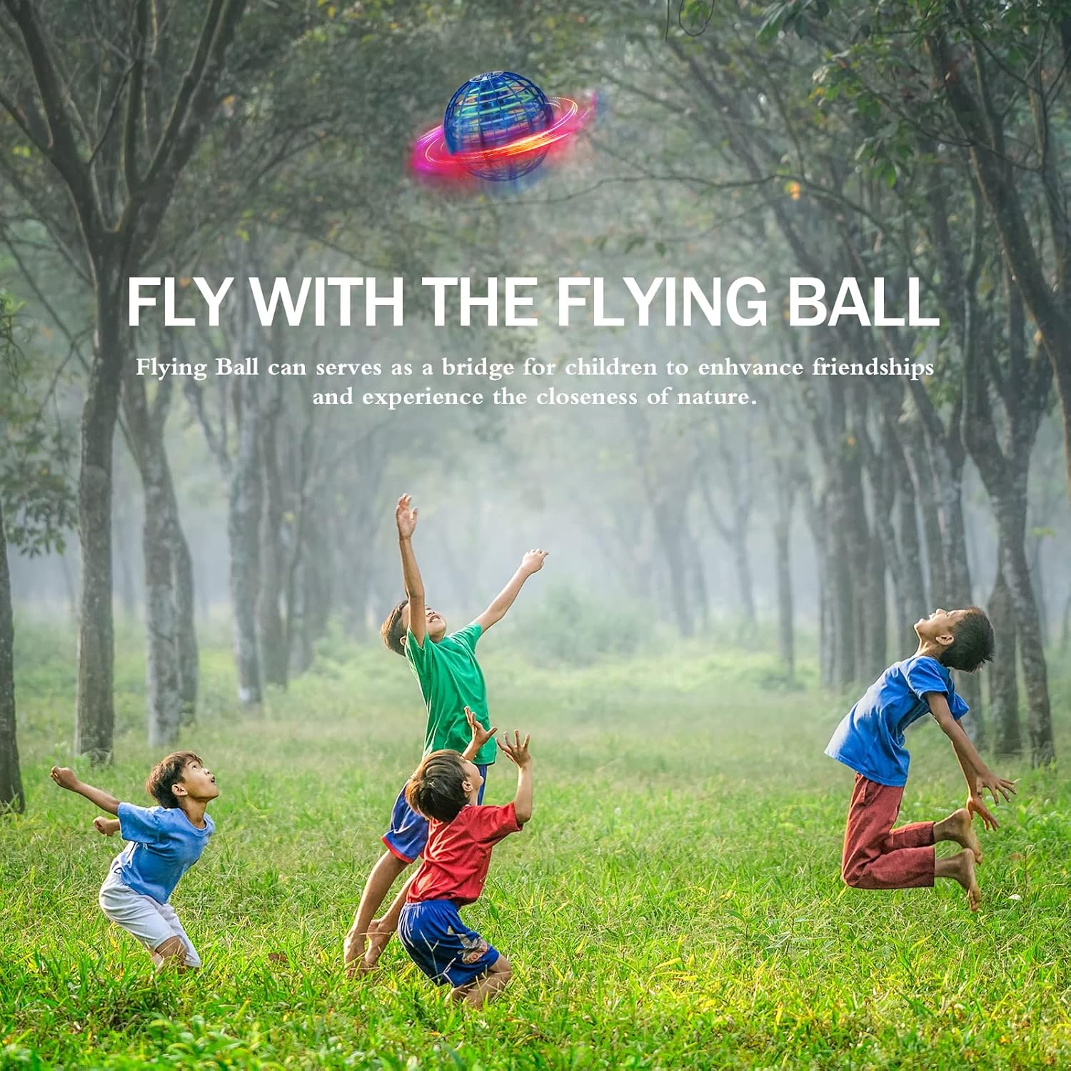 Thumbnail 1 de Ivtivfu Flying Orb Ball Toys (Pink, 2025): 360° Hover Boomerang for Kids