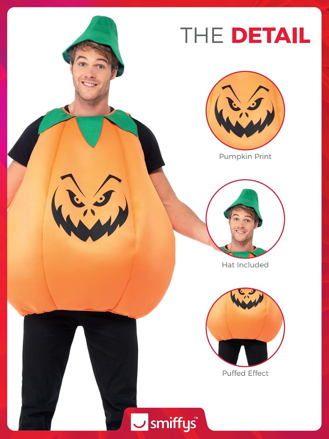 Thumbnail 4 de Smiffys Kostüm Kürbis One Size 🎃