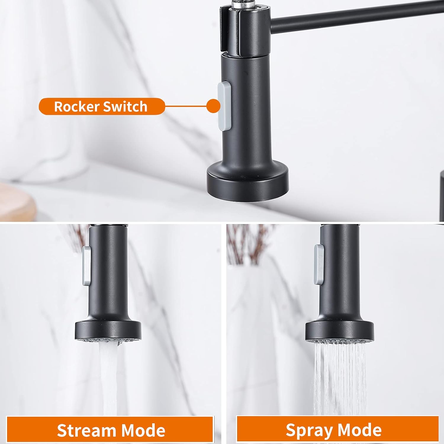 Detalle 2 de Cobbe Kitchen Sink Mixer Tap 360° swivel 🚰