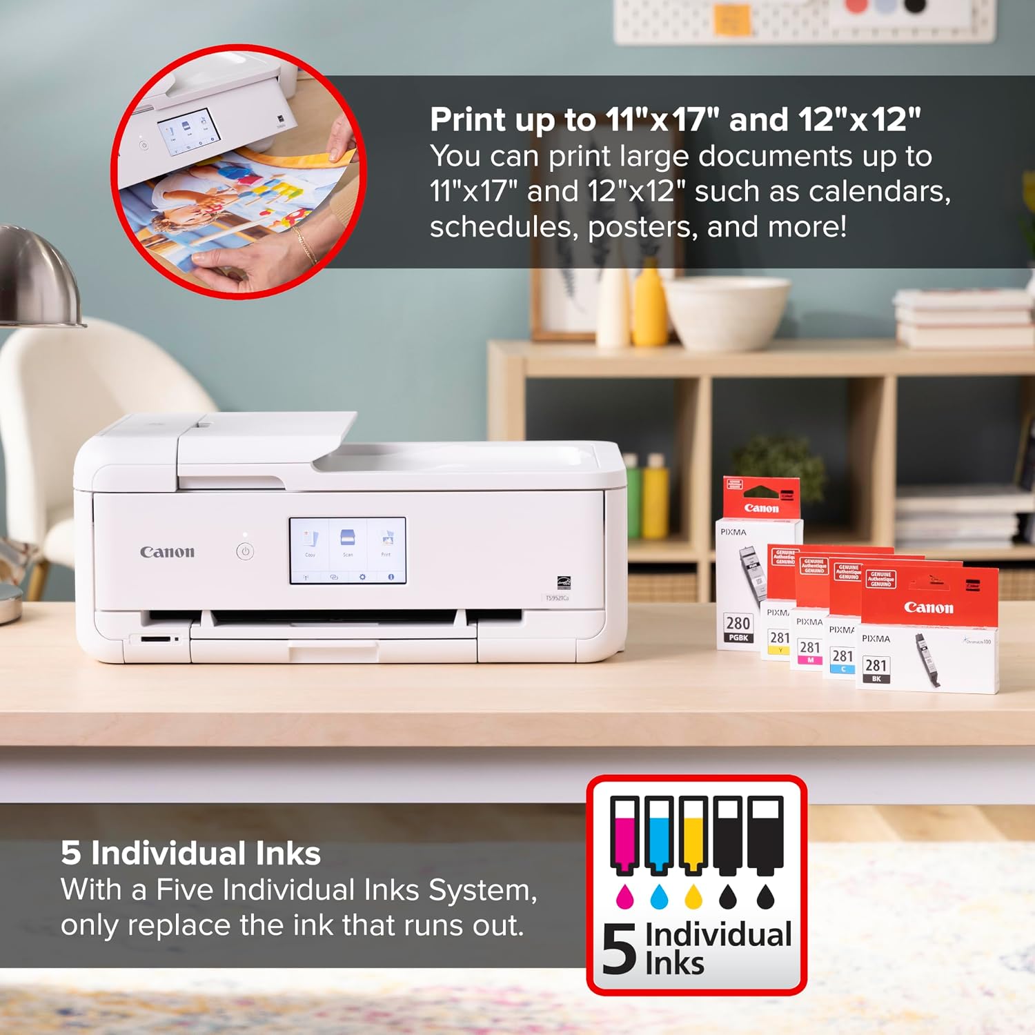 Thumbnail 2 de Canon all-in-one inkjet printer TS9521Ca