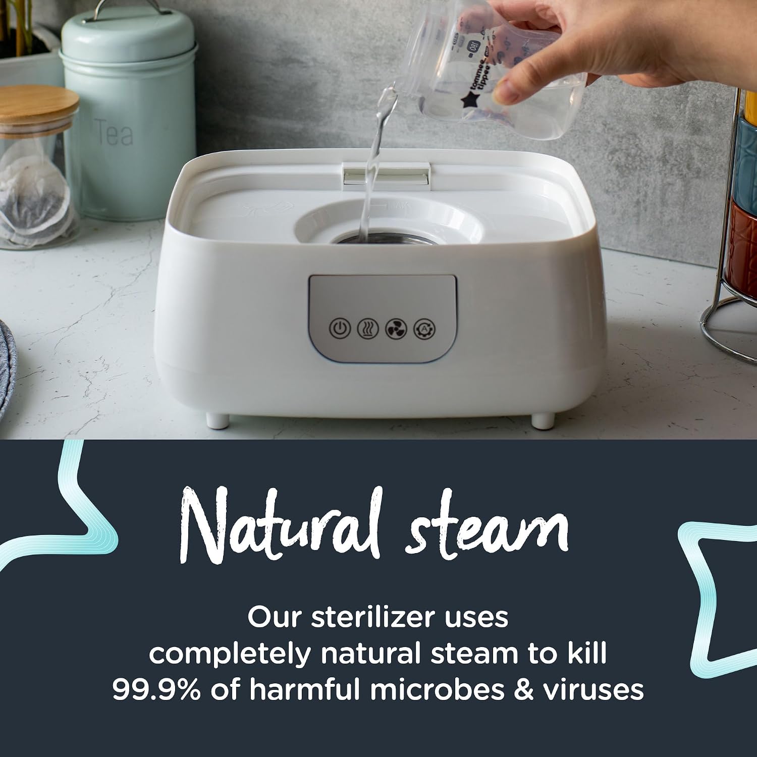 Detalle de Tommee Tippee Electric Steam Sterilizer for Six Bottles