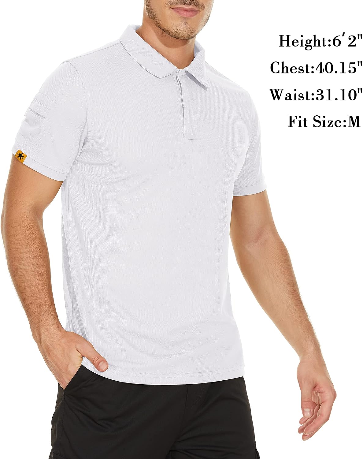Detalle de V VALANCH Men's Golf Polo Shirt