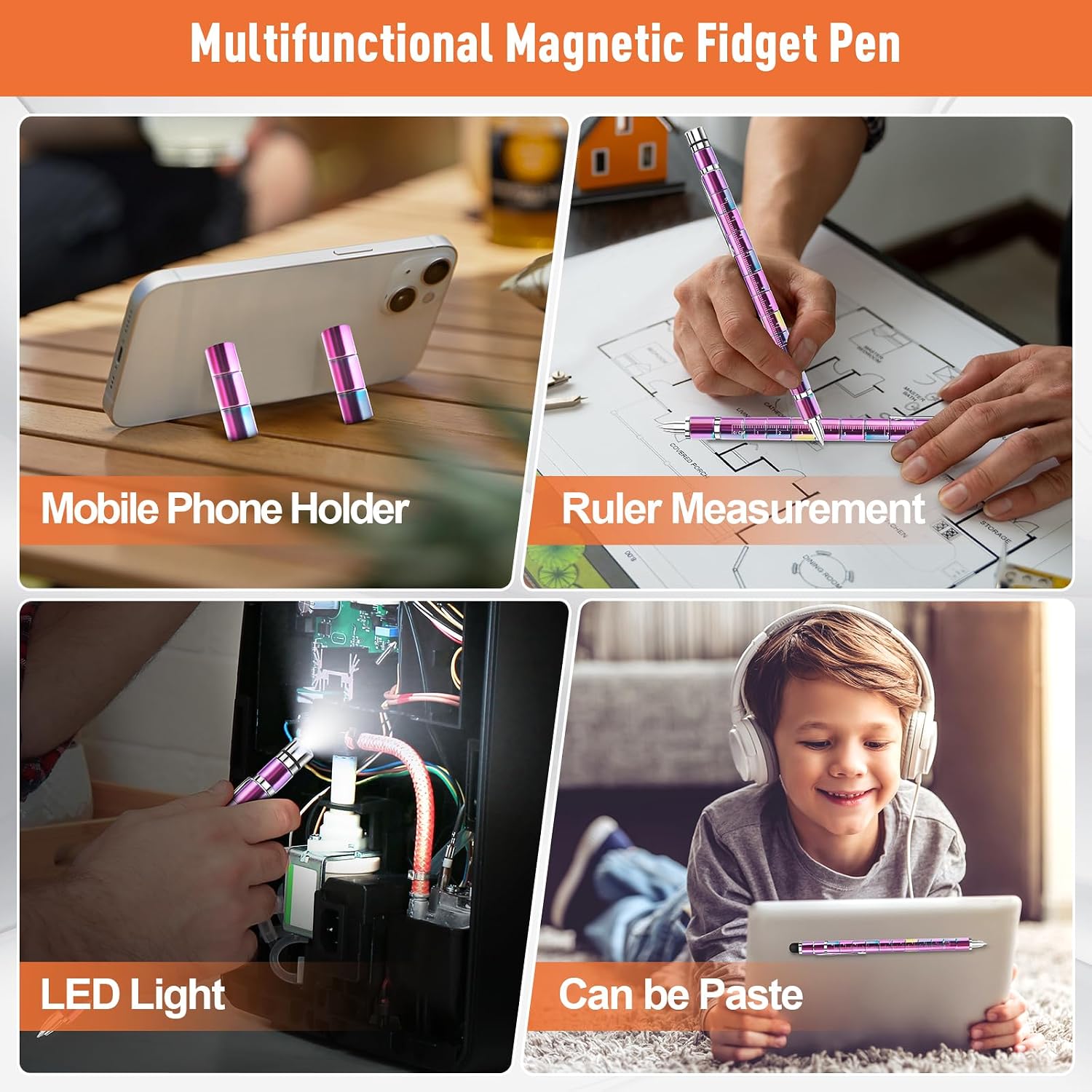 Detalle 1 de Dusor Magnetic Fidget Pen Gift for Women
