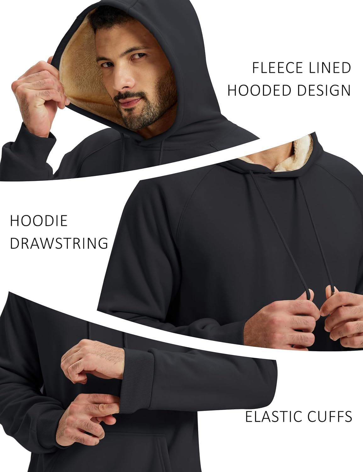 Detalle 1 de TACVASEN Sherpa Hoodie Fleece Lined