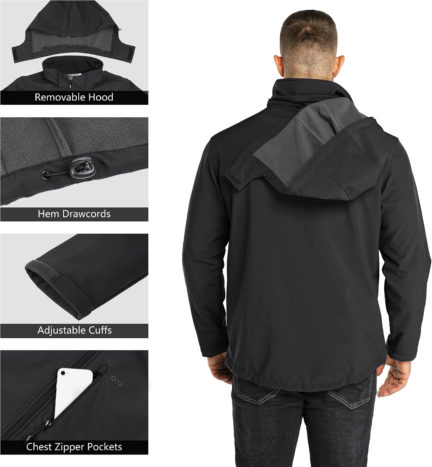 Detalle 2 de 33,000ft Men's Waterproof Softshell Jacket