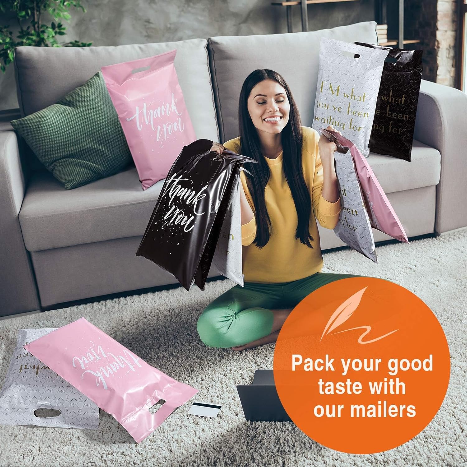 Thumbnail 4 de Switory 25Pcs Pink Parcel Bags