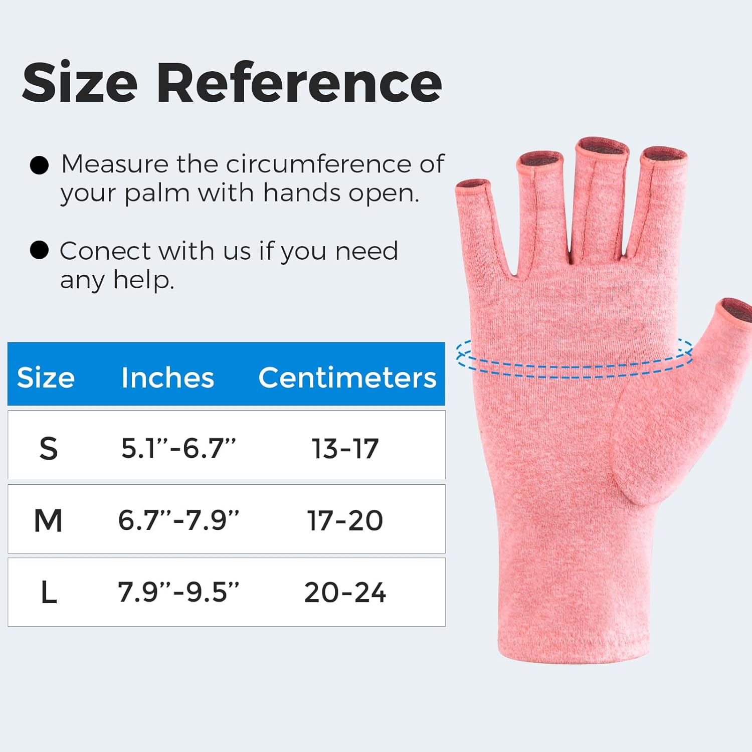 Thumbnail 4 de Donfri 2 Pairs Arthritis Gloves Fingerless Compression Gloves (Pink, M) for Rheumatoid/Osteoarthritis & Raynaud’s