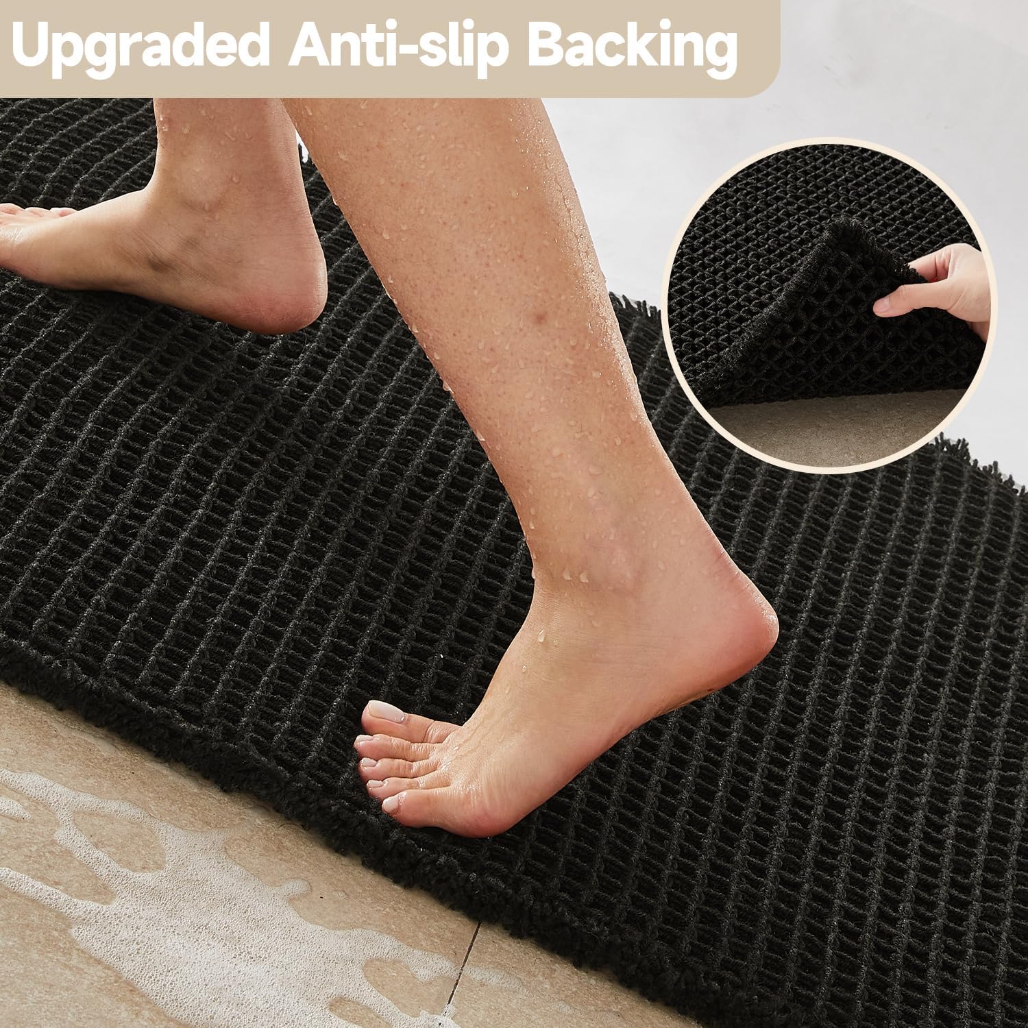 Detalle 1 de TYUU Waffle Bath Mat 30" x 20