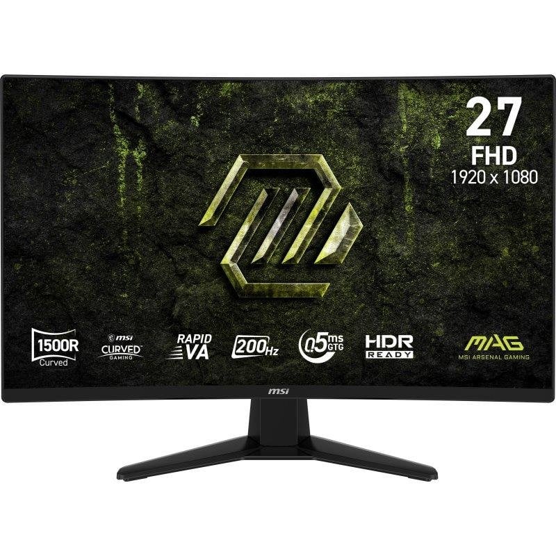 Detalle de MSI MAG 274CF E20: monitor gaming 27" 200 Hz con panel Rapid VA curvo