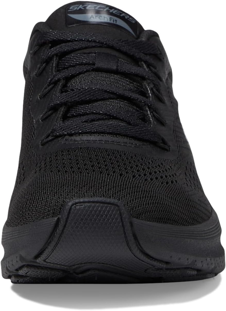 Thumbnail 6 de Skechers Femme Arch Fit 2.0 Big League – baskets à laçage, mesh noir et détails gunmetal (39,5)