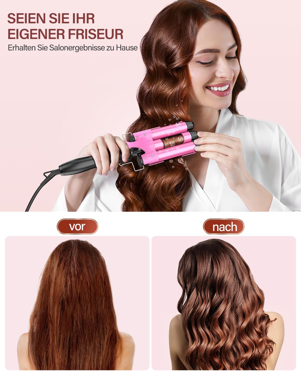 Thumbnail 6 de Ferro arricciacapelli 3 barili 25 mm per beach waves 🎀