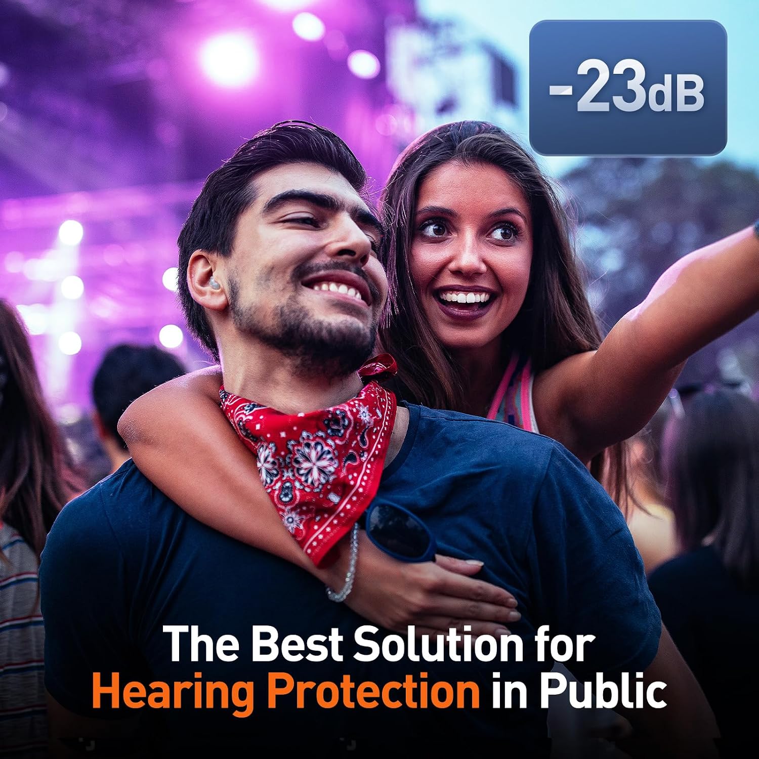 Thumbnail 3 de Reure High Fidelity Concert Ear Plugs: 2 Pairs of 23 dB Silicone Hearing Protection