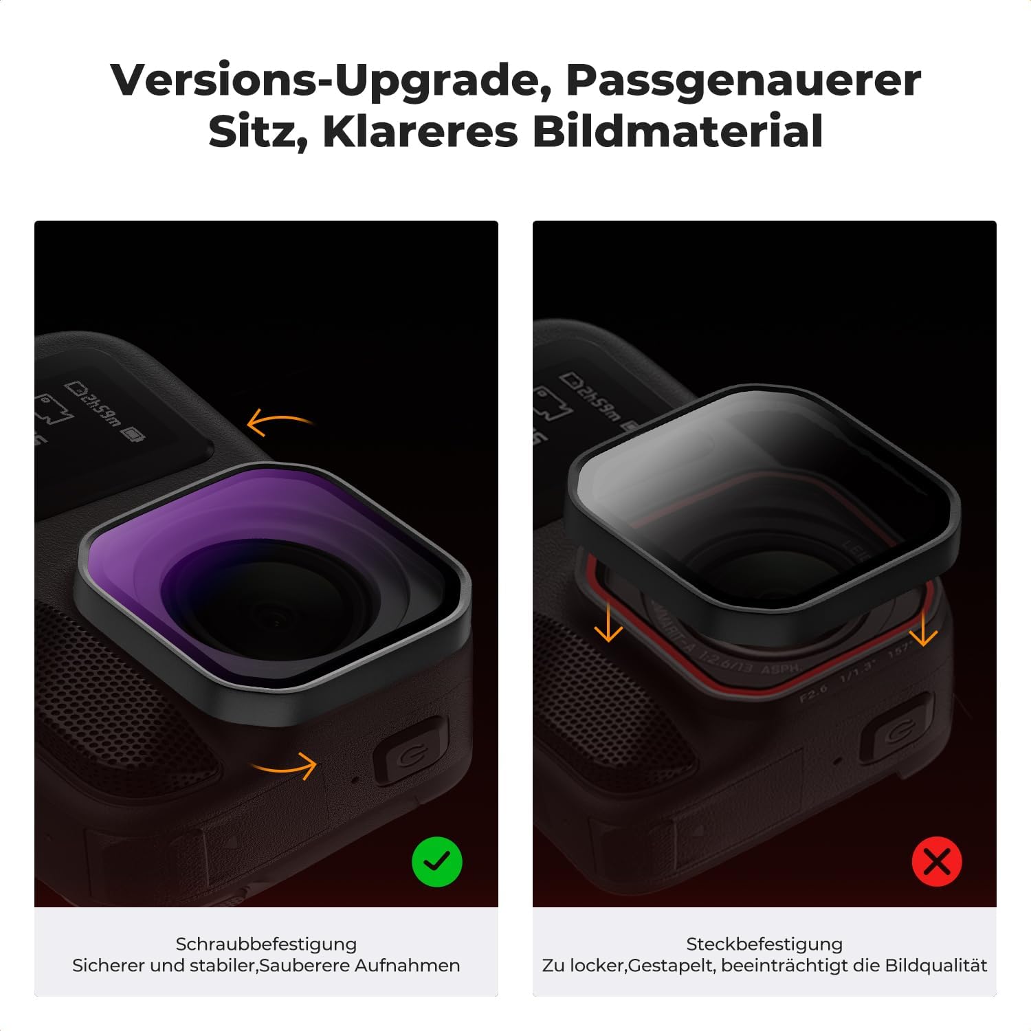 Detalle 2 de K&F CONCEPT ND Filter Set Insta360 Ace Pro 2 6er-Pack