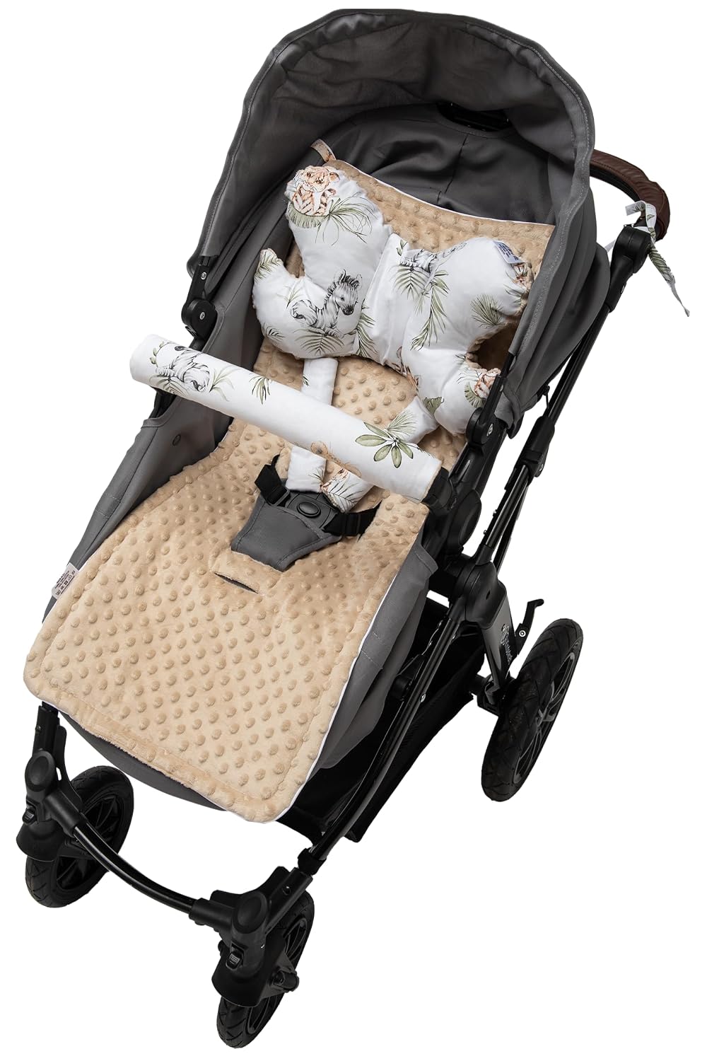Thumbnail 3 de Medi Partners Sitzauflage für Kinderwagen – Universal, Safari Beige Minky, 78x35 cm