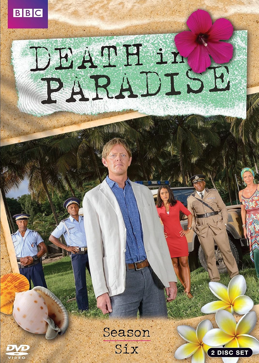 Detalle de BBC Studios Death in Paradise: Season Six DVD, 2-Disc NTSC Set