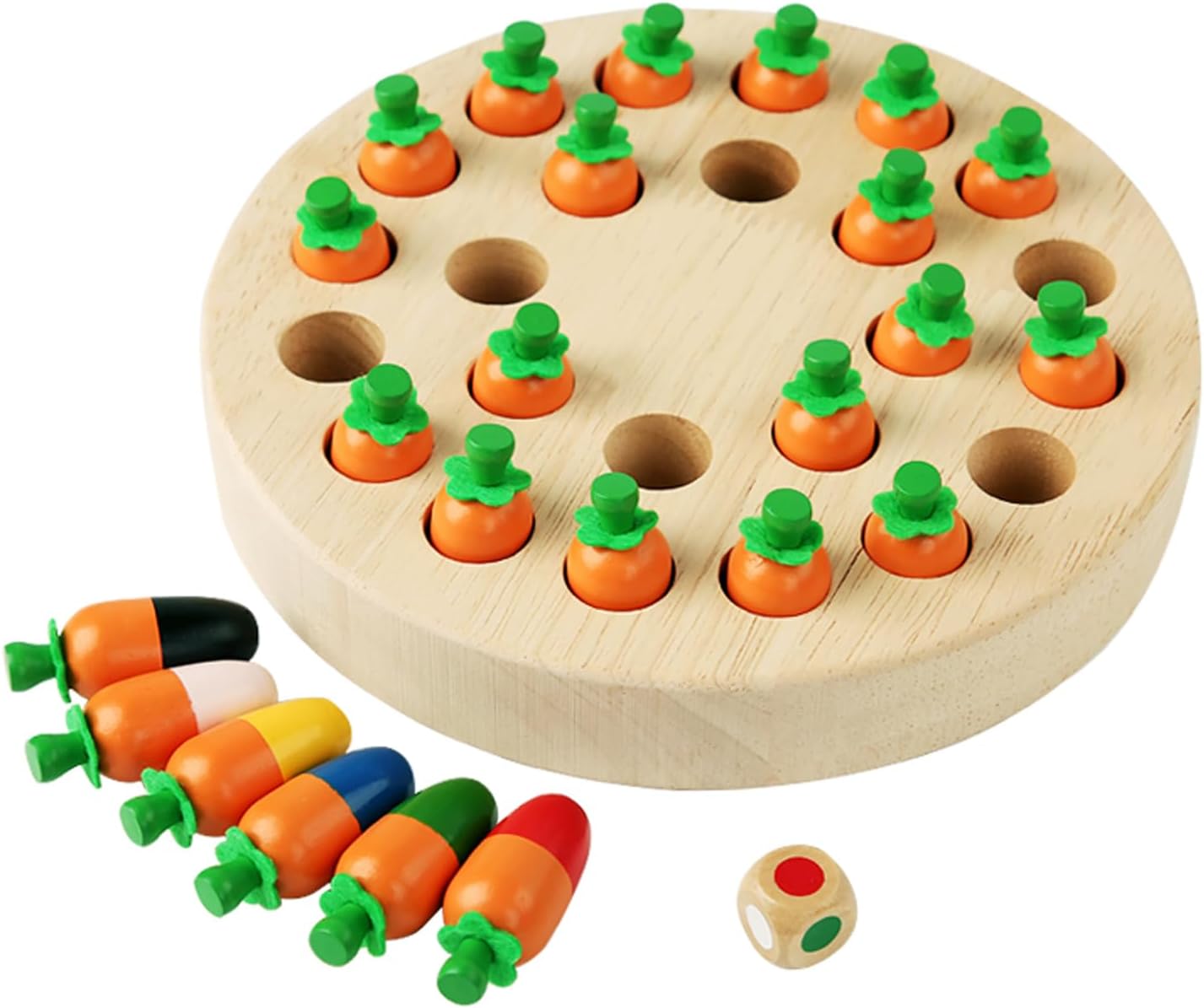 Detalle de EACHHAHA Montessori giocattolo scacchi in legno per memoria