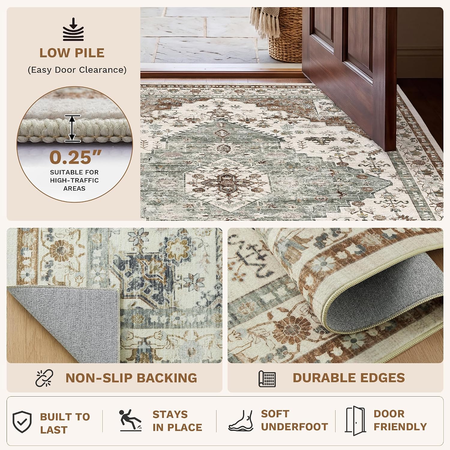 Detalle 1 de LIVELYGLOW Area Rug 8x10