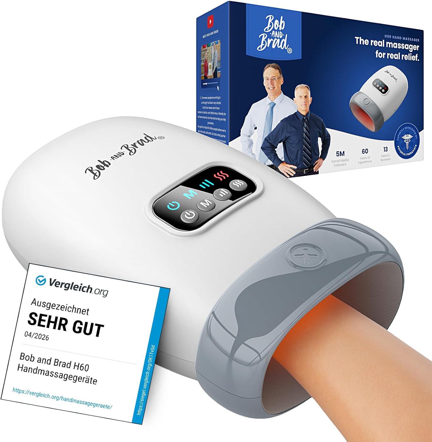 Detalle de BOB AND BRAD H60 Handmassagegerät 42°C