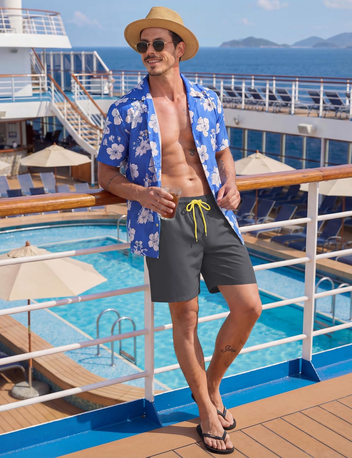 Thumbnail 1 de TACVASEN Men's Swim Short with Mesh Lining and Pockets