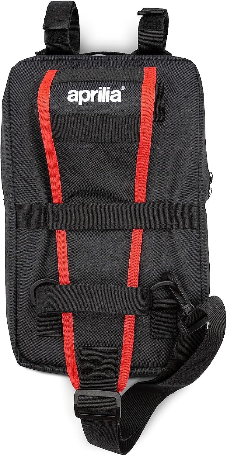 Detalle de Aprilia E-Scooter Bag&Backpack 2in1: borsa frontale impermeabile da 5L e zaino monospalla
