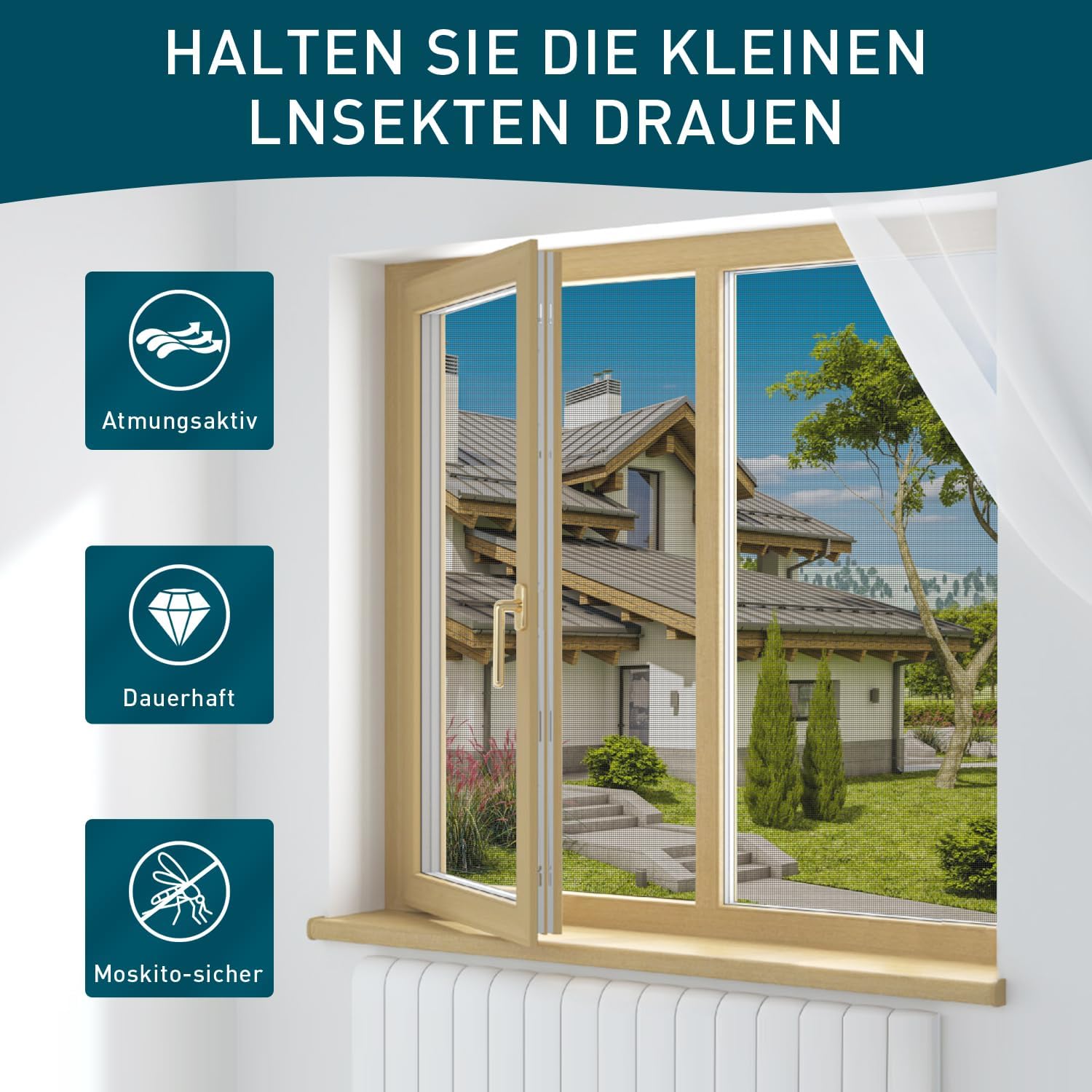 Thumbnail 1 de Rete Zanzariera in Fibra di Vetro per Porta Finestra 120x250 cm – Rotolo Grigio