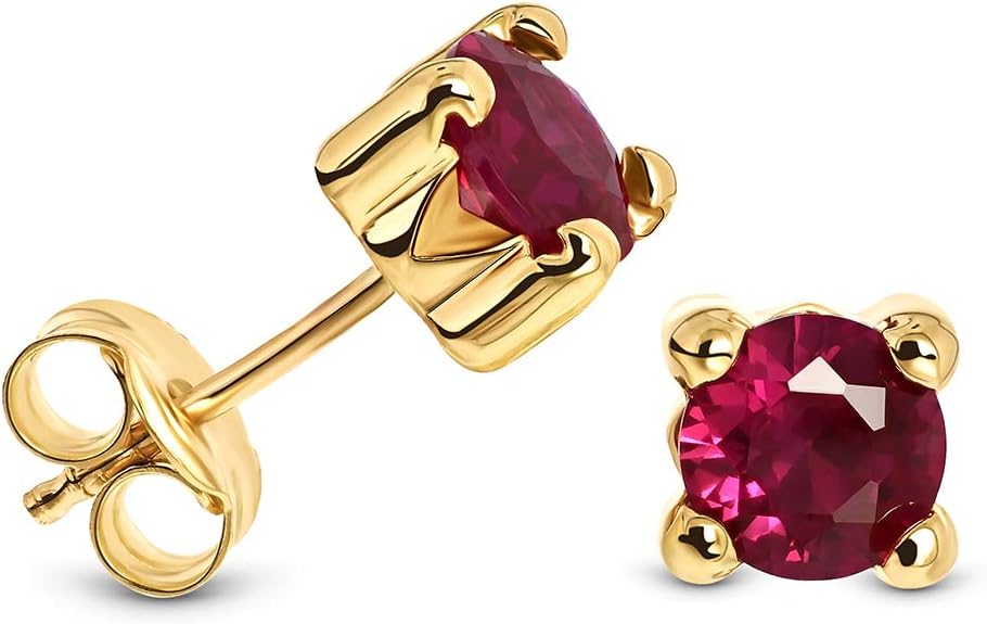 Detalle de Miore Pendientes rubí 1,20 Ct 5,5×5,5 mm