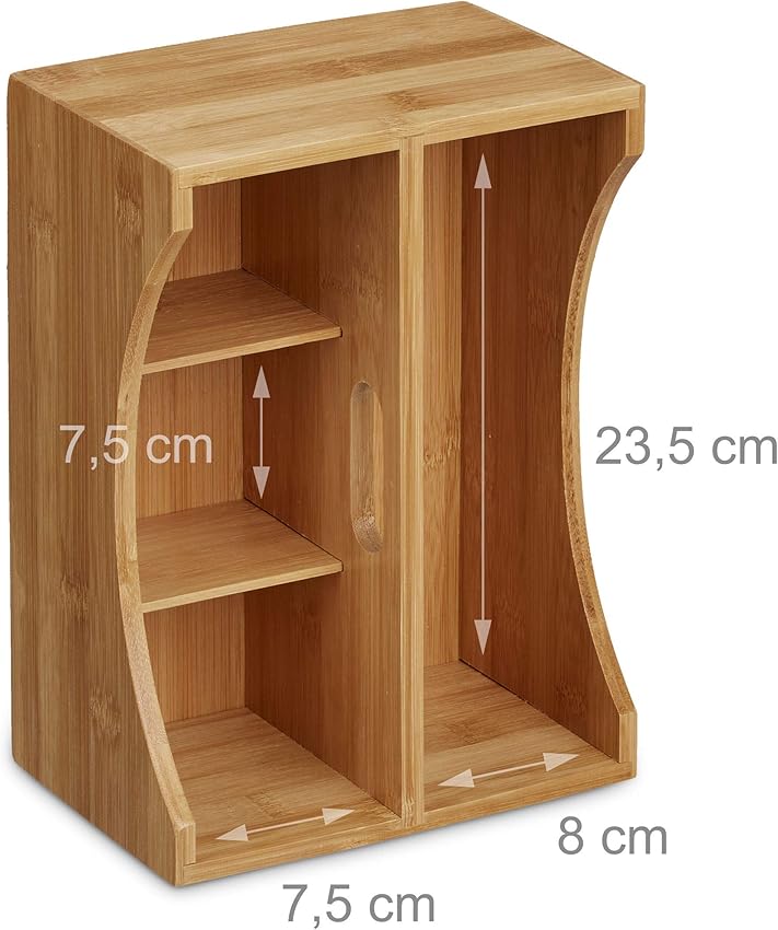 Thumbnail 4 de Relaxdays bambú organizador escritorio 12 x 25 x 18 cm