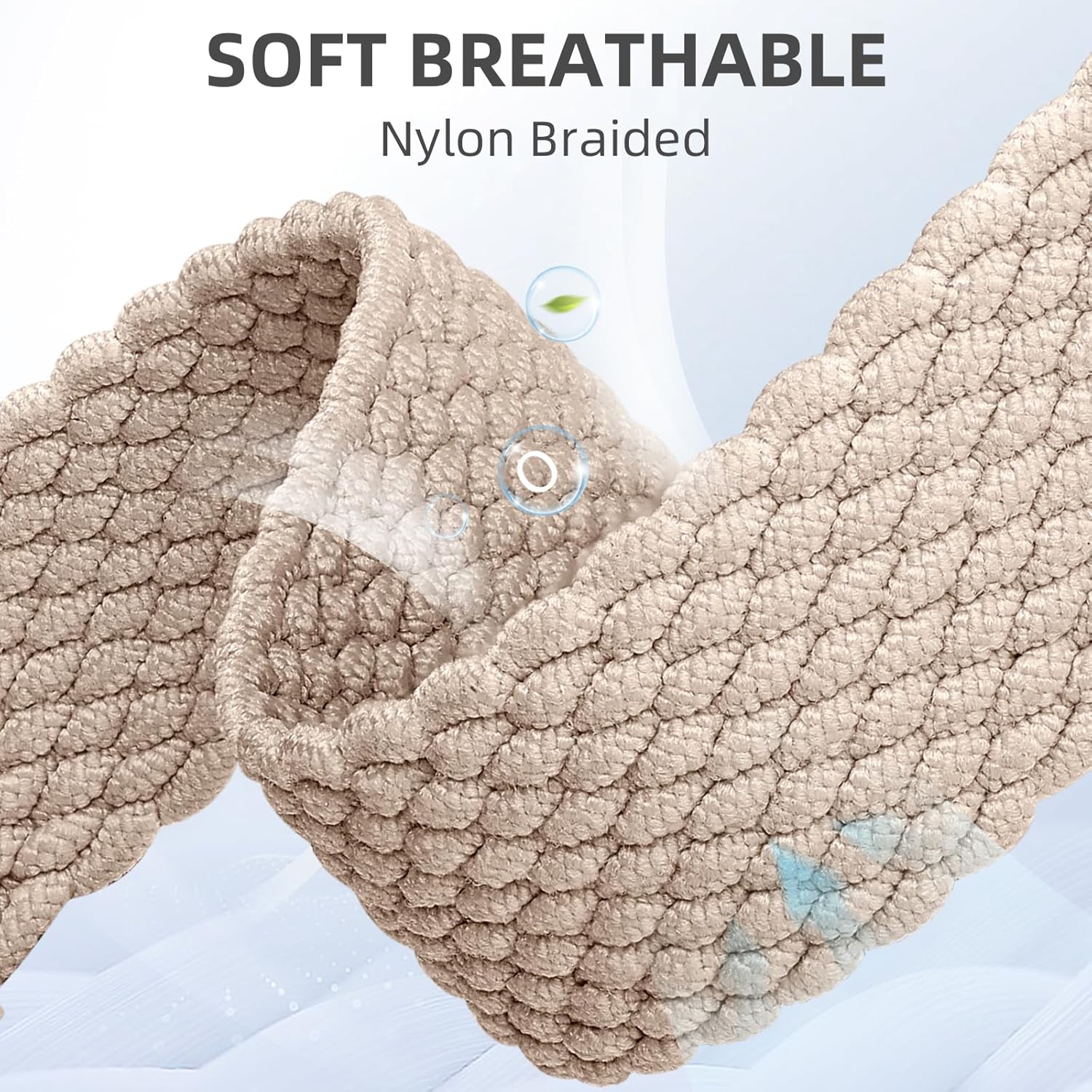 Thumbnail 2 de Mastten 4 Pack Braided Solo Loop Stretchy Elastic Nylon Sport Strap (Apple Watch 38mm–42mm)