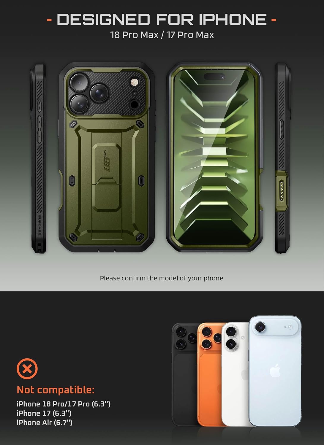 Detalle 2 de SUPCASE Phone Case for iPhone 18 Pro Max