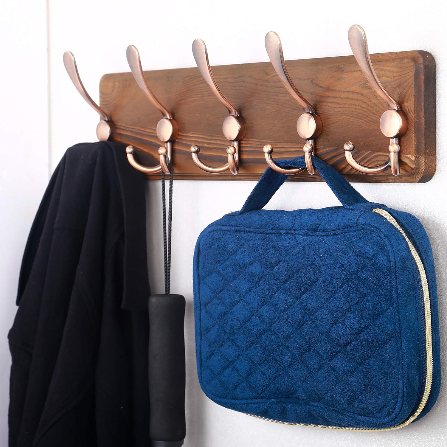 Thumbnail 4 de SKOLOO Wall-Mounted Coat Rack, Pine Wood