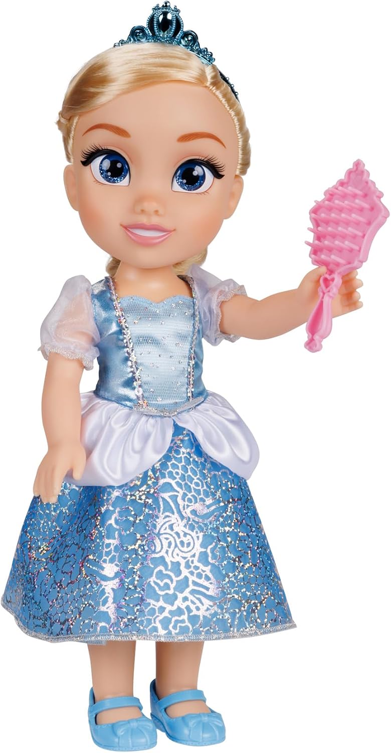 Detalle de Disney Princess 230144 – lalka Kopciuszek 35 cm z platynową spódnicą holofoil