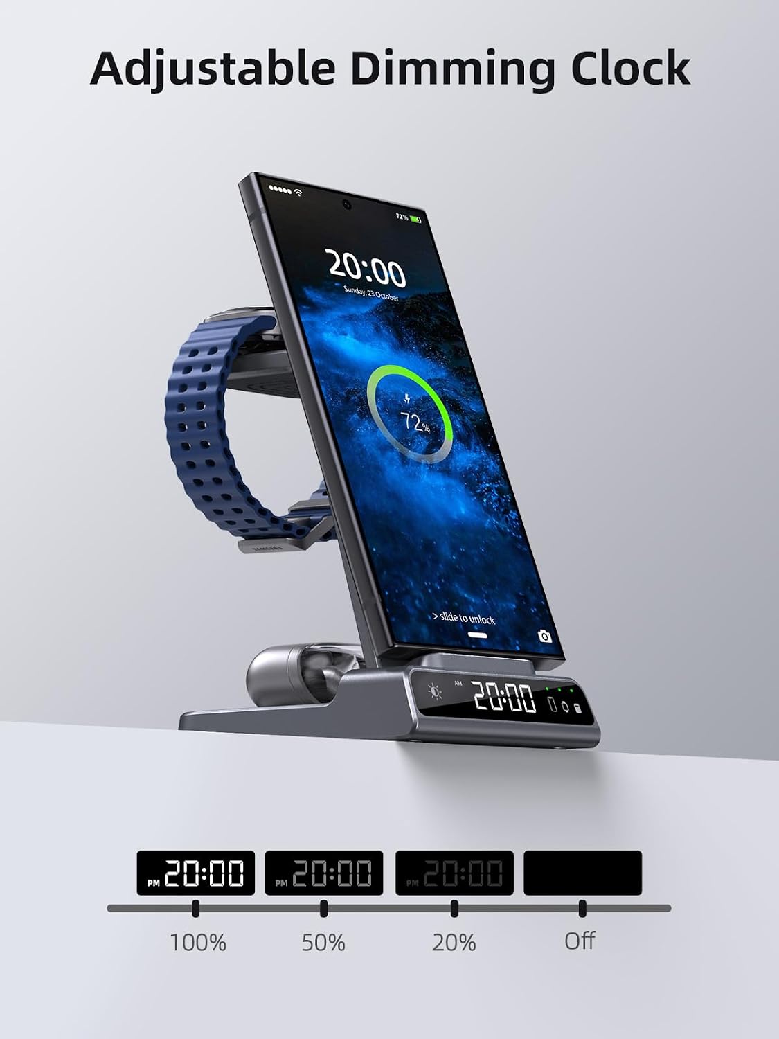 Detalle 2 de Samsung 3‑in‑1 Wireless Charger 3 for Galaxy devices