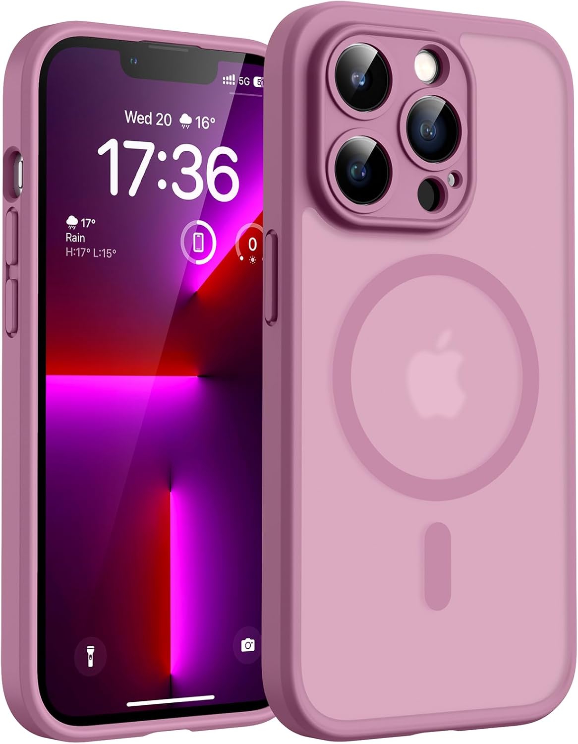 Detalle de TOCOL Cover Magnetica per iPhone 13 Pro 6,1 Pollici Lilla
