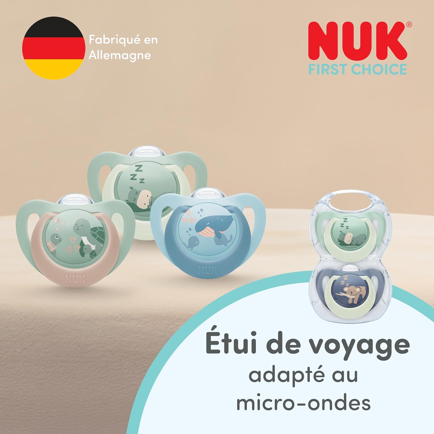 Thumbnail 6 de NUK First Choice Day & Night Tétines pour bébé 0-6 mois – Lot de 4, phosphorescentes