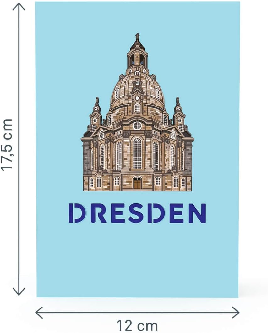 Thumbnail 6 de papercrush® Pop-Up Karte Dresden – 3D Geschenkkarte als Hotel- oder Geldgeschenk für den Städtetrip