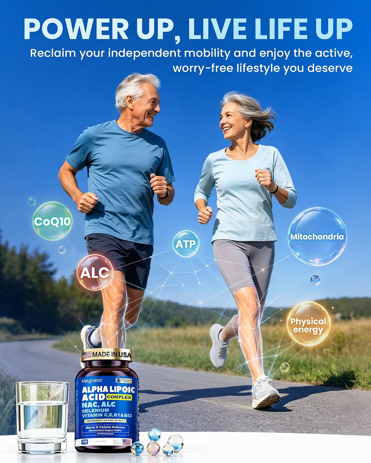 Detalle de Megneta Liposomal R-Alpha Lipoic Acid Supplement, 100 Count