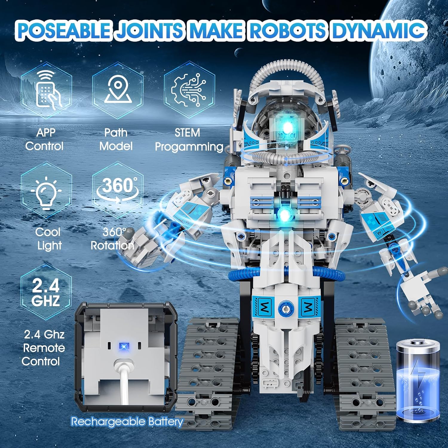 Detalle 2 de Sunrad Technic Roboter 6-in-1 Bauspielzeug