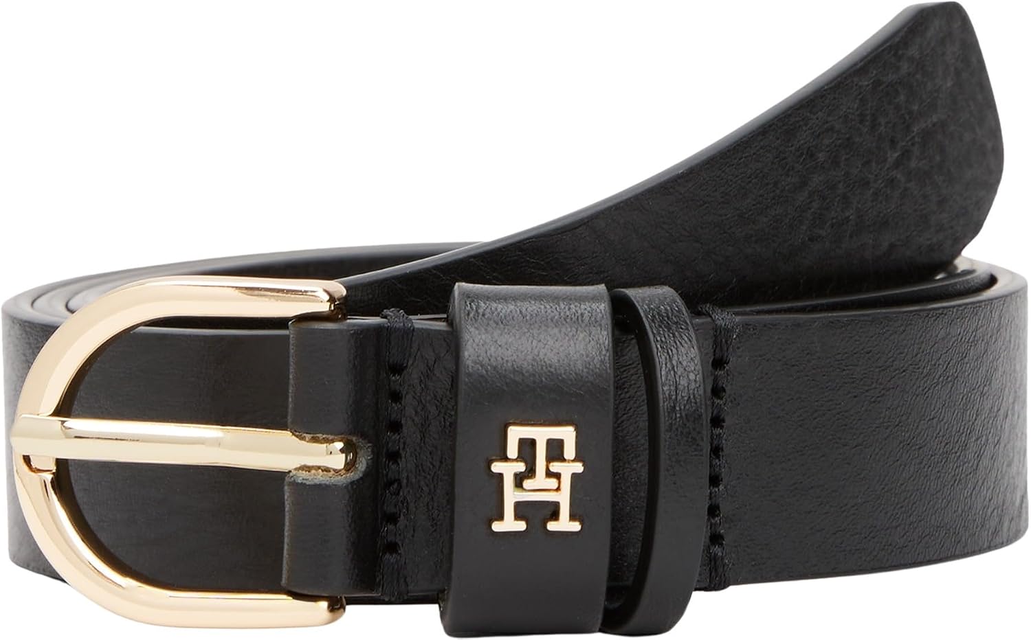 Detalle de Tommy Hilfiger Ceinture femme Essential Effortless en cuir, 2,5 cm