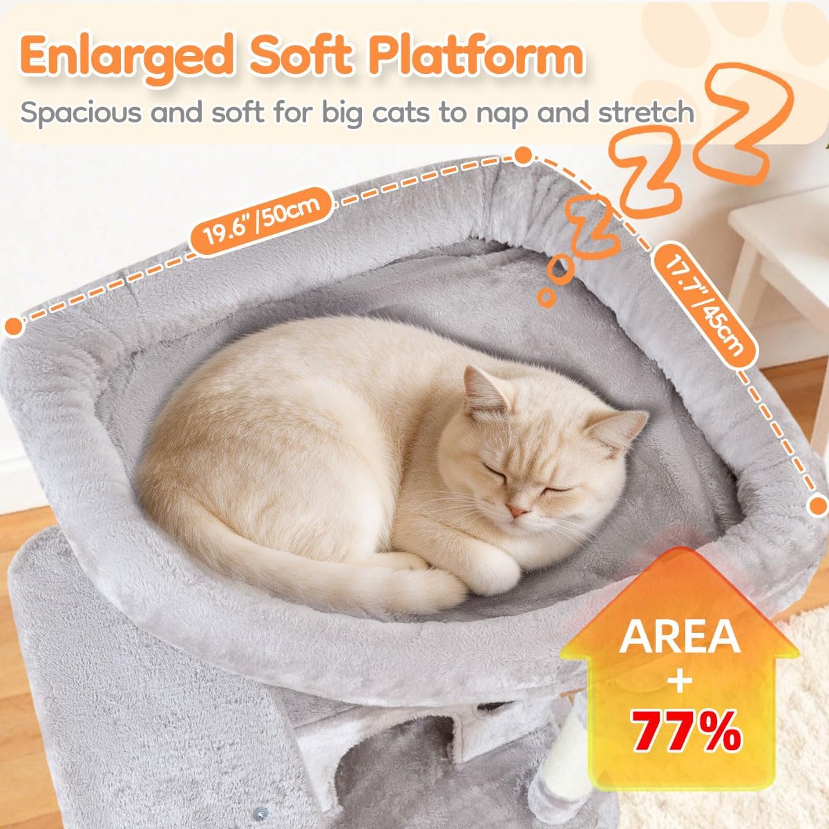 Detalle de Taoqimiao Cat Tree, 73-Inch