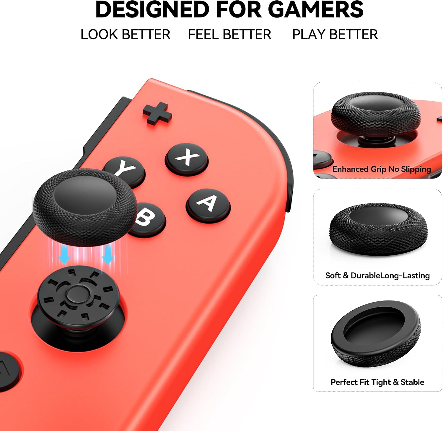Thumbnail 2 de NEWDERY Replacement Joystick Thumb Grips 10pcs