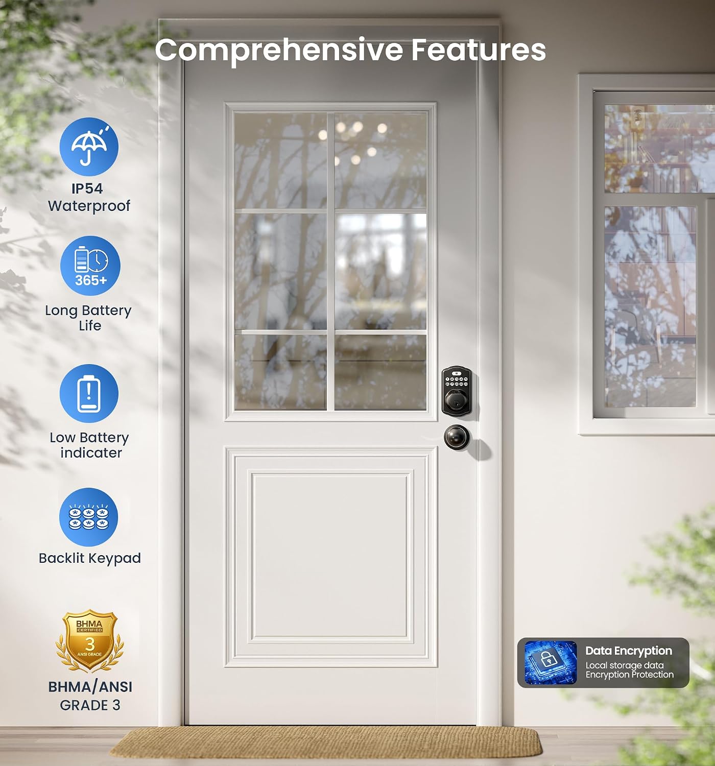Detalle de Veise Fingerprint Deadbolt Door Lock