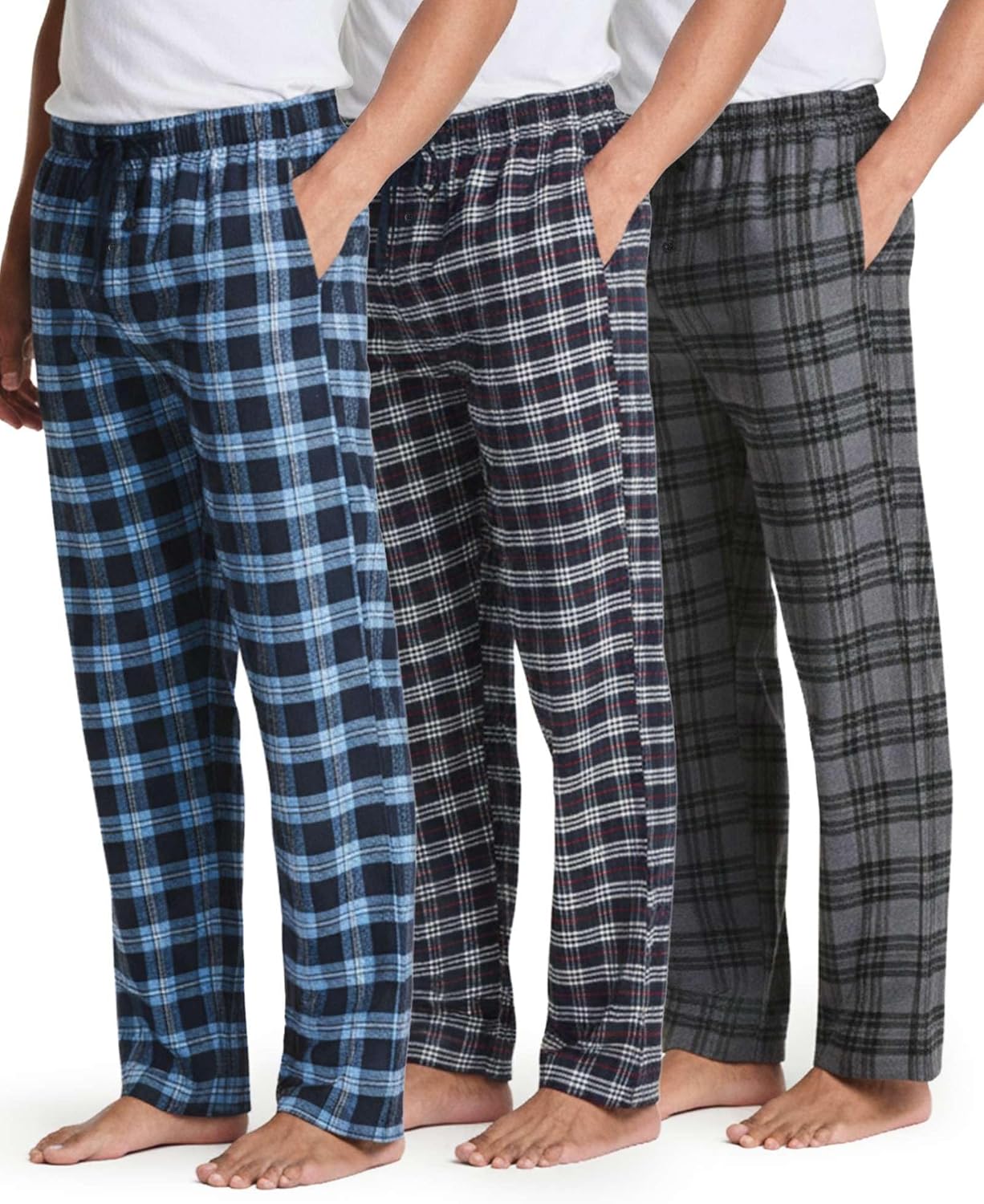 Thumbnail 5 de Real Essentials 3 Pack Pajama Pants, Big & Tall