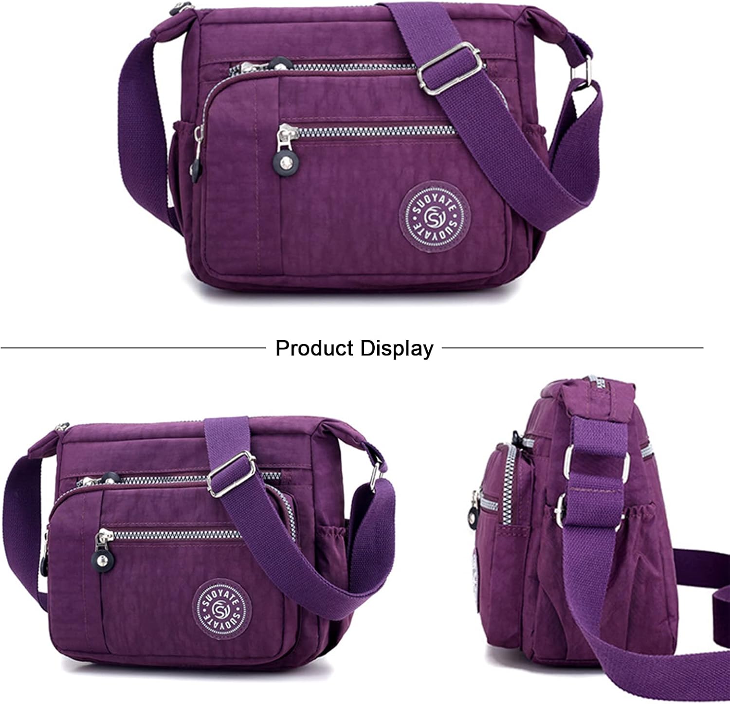 Thumbnail 3 de Milky Way Nylon Crossbody Bag, Waterproof