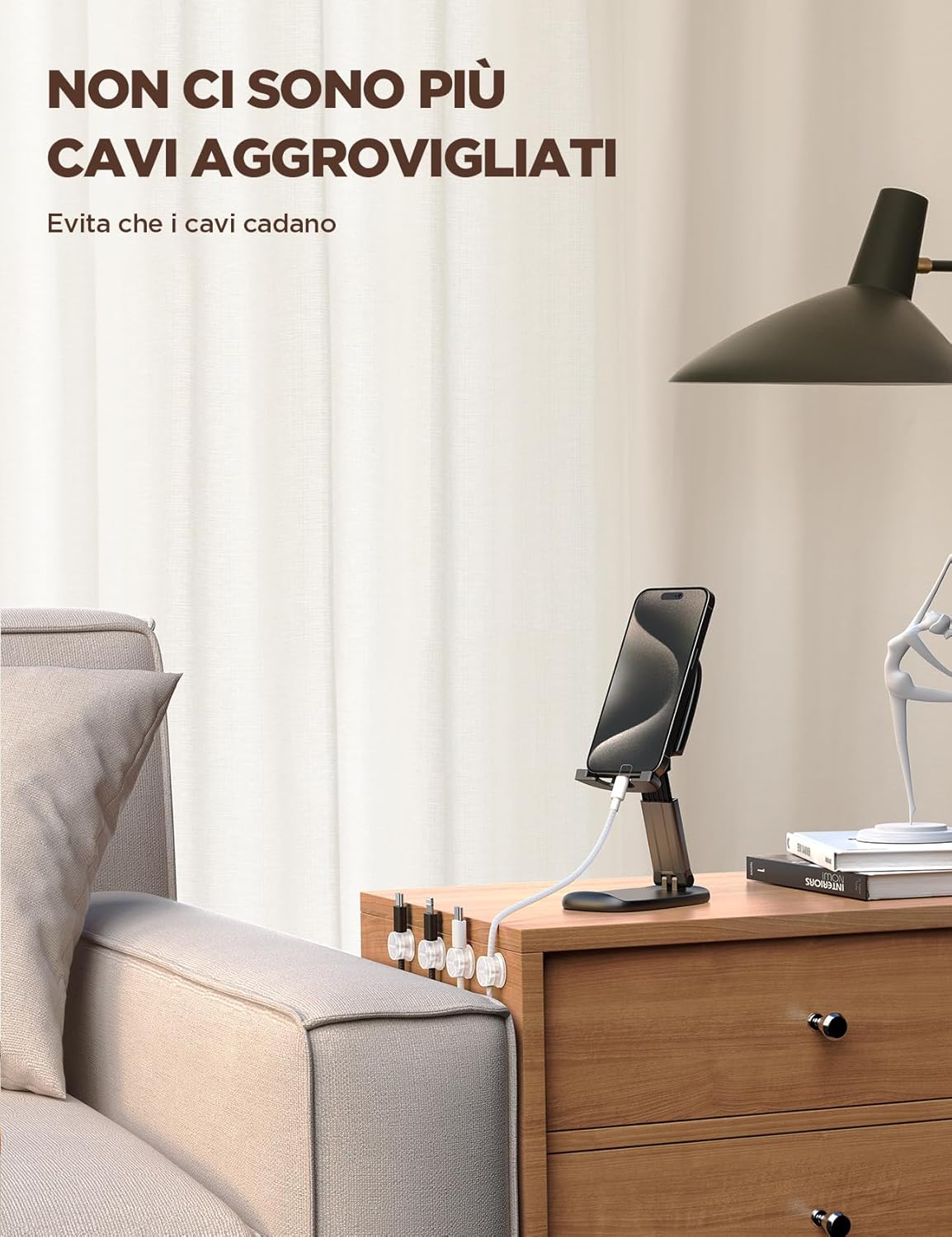 Thumbnail 6 de JOYROOM 9 organizer magnetico per cavi trasparente