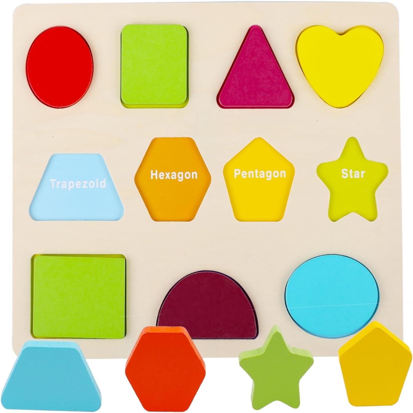 Thumbnail 4 de Voamuw Wooden Puzzles for Toddlers 3pcs set