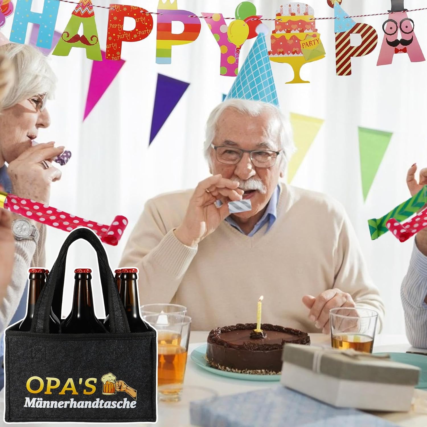 Detalle 2 de Anicy Opa Geschenk OPA'S Männerhandtasche